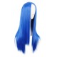 28 Inch Long Straight Synthetic Wig for Women, Pale Hot Pink Heat-Friendly Fibre, Adjustable Cap