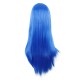 28 Inch Long Straight Synthetic Wig for Women, Pale Hot Pink Heat-Friendly Fibre, Adjustable Cap