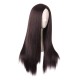 28 Inch Long Straight Synthetic Wig for Women, Pale Hot Pink Heat-Friendly Fibre, Adjustable Cap