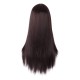 28 Inch Long Straight Synthetic Wig for Women, Pale Hot Pink Heat-Friendly Fibre, Adjustable Cap