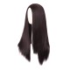28 Inch Long Straight Synthetic Wig for Women, Pale Hot Pink Heat-Friendly Fibre, Adjustable Cap