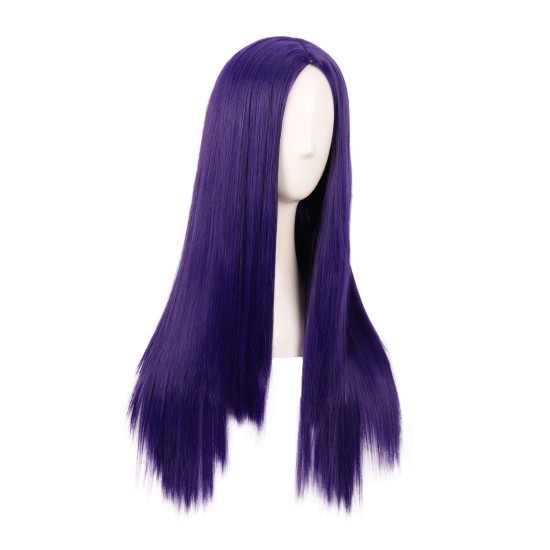 28 Inch Long Straight Synthetic Wig for Women, Pale Hot Pink Heat-Friendly Fibre, Adjustable Cap