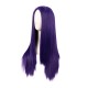 28 Inch Long Straight Synthetic Wig for Women, Pale Hot Pink Heat-Friendly Fibre, Adjustable Cap