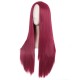 28 Inch Long Straight Synthetic Wig for Women, Pale Hot Pink Heat-Friendly Fibre, Adjustable Cap