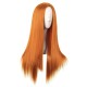 28 Inch Long Straight Synthetic Wig for Women, Pale Hot Pink Heat-Friendly Fibre, Adjustable Cap