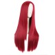 28 Inch Long Straight Synthetic Wig for Women, Pale Hot Pink Heat-Friendly Fibre, Adjustable Cap