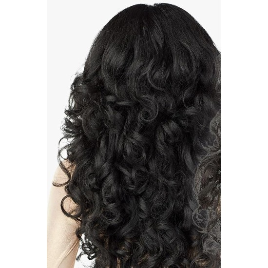 Long Loose Wave 13x6 Lace Front Wig for Women, Pre-Plucked Hairline with Baby Hair, Glueless Heat-Friendly Synthetic Hair, 16 Colours