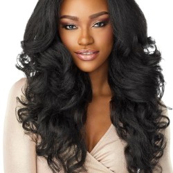 Long Loose Wave 13x6 Lace Front Wig for Women, Pre-Plucked Hairline with Baby Hair, Glueless Heat-Friendly Synthetic Hair, 16 Colours