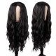 28 Inch Long Curly Wig with Middle Part, Heat-Friendly Synthetic Cosplay Wig for Women