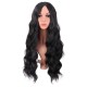 28 Inch Long Curly Wig with Middle Part, Heat-Friendly Synthetic Cosplay Wig for Women