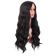 28 Inch Long Curly Wig with Middle Part, Heat-Friendly Synthetic Cosplay Wig for Women