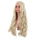 28 Inch Long Curly Wig with Middle Part, Heat-Friendly Synthetic Cosplay Wig for Women