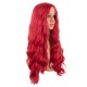 28 Inch Long Curly Wig with Middle Part, Heat-Friendly Synthetic Cosplay Wig for Women