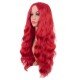 28 Inch Long Curly Wig with Middle Part, Heat-Friendly Synthetic Cosplay Wig for Women