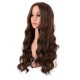 28 Inch Long Curly Wig with Middle Part, Heat-Friendly Synthetic Cosplay Wig for Women