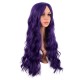 28 Inch Long Curly Wig with Middle Part, Heat-Friendly Synthetic Cosplay Wig for Women