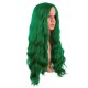 28 Inch Long Curly Wig with Middle Part, Heat-Friendly Synthetic Cosplay Wig for Women