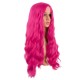 28 Inch Long Curly Wig with Middle Part, Heat-Friendly Synthetic Cosplay Wig for Women