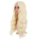 28 Inch Long Curly Wig with Middle Part, Heat-Friendly Synthetic Cosplay Wig for Women