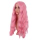 28 Inch Long Curly Wig with Middle Part, Heat-Friendly Synthetic Cosplay Wig for Women