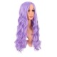 28 Inch Long Curly Wig with Middle Part, Heat-Friendly Synthetic Cosplay Wig for Women