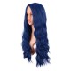 28 Inch Long Curly Wig with Middle Part, Heat-Friendly Synthetic Cosplay Wig for Women