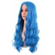 28 Inch Long Curly Wig with Middle Part, Heat-Friendly Synthetic Cosplay Wig for Women