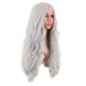 28 Inch Long Curly Wig with Middle Part, Heat-Friendly Synthetic Cosplay Wig for Women