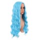 28 Inch Long Curly Wig with Middle Part, Heat-Friendly Synthetic Cosplay Wig for Women