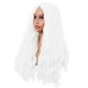 28 Inch Long Curly Wig with Middle Part, Heat-Friendly Synthetic Cosplay Wig for Women
