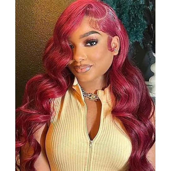 13x6 HD Lace Front Wigs Human Hair Body Wave, 180 Density Pre-Plucked Glueless Wig for Women, 20-34 Inch, 7 Colours