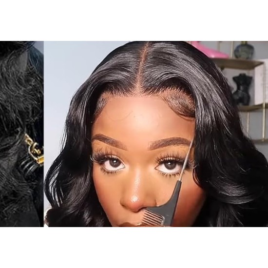 13x6 HD Lace Front Wigs Human Hair Body Wave, 180 Density Pre-Plucked Glueless Wig for Women, 20-34 Inch, 7 Colours