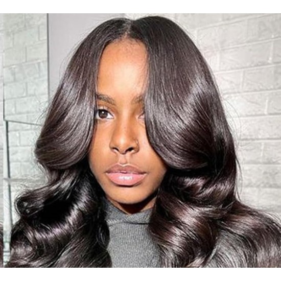 13x6 HD Lace Front Wigs Human Hair Body Wave, 180 Density Pre-Plucked Glueless Wig for Women, 20-34 Inch, 7 Colours