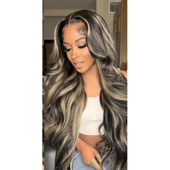 13x6 HD Lace Front Wigs Human Hair Body Wave, 180 Density Pre-Plucked Glueless Wig for Women, 20-34 Inch, 7 Colours