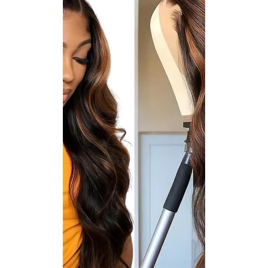 13x6 HD Lace Front Wigs Human Hair Body Wave, 180 Density Pre-Plucked Glueless Wig for Women, 20-34 Inch, 7 Colours